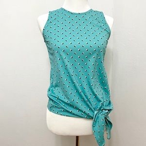 Ann Taylor Front Tie Top